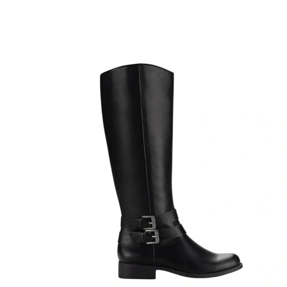 NWT Style & Co. MaliaWC black Mid-Calf  Black Over the Knee‎ Boots size 7.5 M